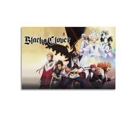 PPOXXFFE Poster décoratif sur toile Black Clover 5 - Décoration murale moderne pour chambre à coucher - 40 x 60 cm