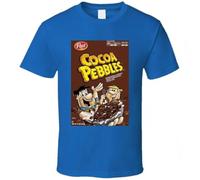 PPPeedsss22 Cocoa Pebbles Box Greatest Cereal of All Time Breakfast Fan Foodie T Shirt