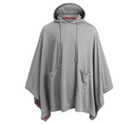 PPPPA Unisexe Casual Poncho À Capuche Hommes Tops Lâches Manteau À Ourlet Irrégulier Pull De Mode Pull avec Poncho d'hiver De Poche Surdimensionné Couverture Chaude Portable Cape Wraps Long Châle