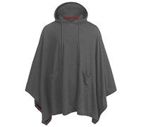 PPPPA Unisexe Casual Poncho À Capuche Hommes Tops Lâches Manteau À Ourlet Irrégulier Pull De Mode Pull avec Poncho d'hiver De Poche Surdimensionné Couverture Chaude Portable Cape Wraps Long Châle
