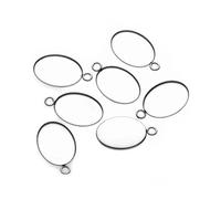 PPQIRU 20 pièces en acier inoxydable, 13x18mm 18x25mm, paramètres de Cabochon, Base ovale camée, plateau vierge dentelé Pour Bijoux(18x25mm)