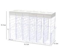 PPQIRU Boîte à Assaisonnement Pot à épices de cuisine, boîte d'assaisonnement, bouteille rangement, bocaux transparents, outil poudre sel(A WHITE)