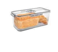 PPQIRU Boîtes à Pain Boîte à pain rectangulaire L/S, boîtes de rangement avec enregistrement du temps, récipient transparent, boîte conservation hermétique 1/2 pièces(02-32.5X17.5X11CM)