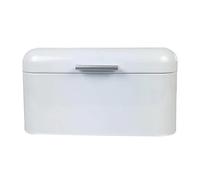 PPQIRU Boîtes à Pain Boîte de rangement en métal forme pain, conteneur grande capacité, organisateur boîtes et bacs à domicile(WHITE)