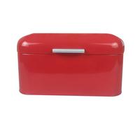 PPQIRU Boîtes à Pain Boîte de rangement en métal forme pain, conteneur grande capacité, organisateur boîtes et bacs à domicile(Red)
