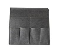 PPQIRU Caddie de Fauteuil de Maison, Organisateur d'accoudoir inclinable for Magazines, Tablette, téléphone Portable, télécommande, Sac de Rangement Suspendu(Grey)