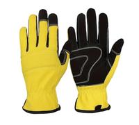 PPQIRU Gants de jardinage gants anti-élagage for femmes et hommes gantelets anti-épines for creuser planter des outils jardin Pour Le Soudage(Yellow,XL)