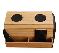 PPQIRU Organisateur d'accoudoir de canapé, Table Pliable, boîte de Rangement d'articles Divers, Planche de Rangement antidérapante for télécommande TV