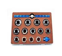 PPQIRU Ouvreur arrière de boîtier Montre en Alliage, Moule d'ouverture Couvercle rainuré étanche, Outil démontage Montres, dent filetée pour Montre