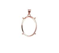 PPQIRU Paramètres de lunette à griffes ovales, 10 pièces, for pierres précieuses, pendentif, plateau breloques, plusieurs tailles en option Pour Bijoux