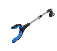 PPQIRU Pince de ramassage des ordures Pliable et légère, Outil d'extension du Bras de ramassage des déchets for l'extérieur et l'intérieur(Light Blue)