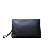 PPQIRU Pochette D'Affaires Pochettes d'affaires pochette longue for hommes sac de documents en cuir véritable d'enveloppe Simple