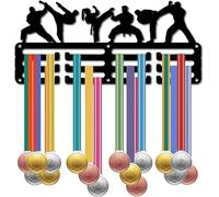 PPQIRU Porte-médaille, présentoir de médailles, présentoir de Sport Suspendu en métal, Petit Support en Fer, récompenses décoratives for la Course des Badges muraux de la Maison