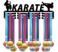 PPQIRU Porte-médaille, Support de médaille, Cintre, présentoir de trophée, Cadre de récompenses, Support Mural en métal(Style 07)