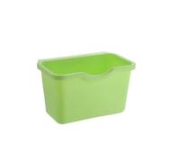 PPQIRU Poubelle Murale 2 pièces panier en plastique suspendu poubelle boîte de rangement stockage bureau support cuisine porte d'armoire(Green S)