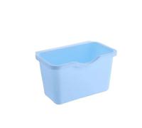 PPQIRU Poubelle Murale 2 pièces panier en plastique suspendu poubelle boîte de rangement stockage bureau support cuisine porte d'armoire(Blue S)