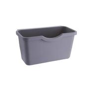 PPQIRU Poubelle Murale 2 pièces panier en plastique suspendu poubelle boîte de rangement stockage bureau support cuisine porte d'armoire(Gray L)