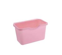 PPQIRU Poubelle Murale 2 pièces panier en plastique suspendu poubelle boîte de rangement stockage bureau support cuisine porte d'armoire(Pink S)
