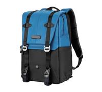 PPQIRU Sac à Dos étanche for Appareil Photo, Grande capacité de 20l, avec Compartiment for Ordinateur Portable de 15.6 Pouces, Support de trépied(Blue)