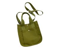 PPQIRU Sac Fourre-Tout En Toile Sac fourre-tout en toile for femmes, sacs à bandoulière de couleur unie, décontracté, sac marque styliste simplicité, main for filles(Green)