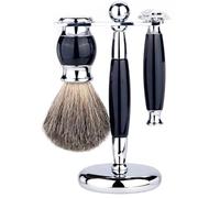 PPQIRU Support de rasoir en métal for rasage manuel luxe for hommes, outil toilettage for tondeuse à cheveux(Black)