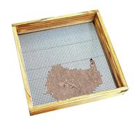 PPQIRU Tamis pour Sol Tamis de Sol Jardin portatif Tamis à saleté en Bois Gravier Main Compost for Roches Pierres Terre d'empotage