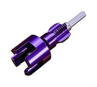 PPR Ouvre-filetage interne 4 points et 6 points pour tuyau en plastique PVC Alliage Acier Outil à double extrémité pour perceuse électrique manuelle plombier et bricolage (4 points)