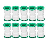 PPR Water Purification Quick Connector 10Pcs | Push to Connect Fittings for Cold Water Systems | Straight Tube Fittings for Purifiers/Irrigation/Pools (20mm)