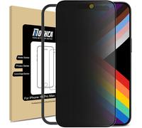 Pps-Verre Trempé Anti Espion Pour Iphone 16 Pro Max Mat, Vitre Protection Ecran Privacy Matte À Couverture Complète, 9h Dureté, Anti-Espion Et Anti-Reflet