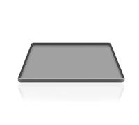 PPSMRT Bac d'égouttage en Silicone, Tapis de Sol pour réfrigérateur, empêche d'eau, Plateau de congélateur, Mini bac d'égouttement pour, Noir, 65x60cm Gris