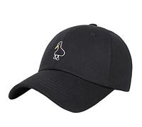 PPSTYLE Casquette de Baseball réglable Golf Hat Trucker Cap pour en Plein air Sportive Voyages Casquettes pour Homme Femme Marée de Canard brodée en Plein air-Le Noir