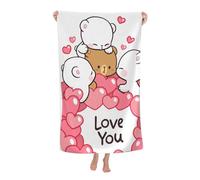 PPSVPKWO Milk and Mocha Serviette de Plage en Microfibre 32x52 Pouces, Grandes Serviettes de Bain pour Enfants/Adultes, Serviette absorbante sans Sable pour Salle de Bain, Piscine, Voyage, Sport