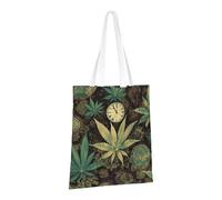 PPTHSNVB A Puff in Time - Sac fourre-tout en toile réutilisable avec poignées pour femme