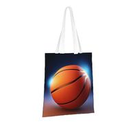 PPTHSNVB Beau sac fourre-tout en toile avec poignées et poignées pour femme Motif coucher de soleil, Ballon de basket, One Size