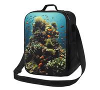 PPTHSNVB Biodiversity Sac à déjeuner isotherme pour femme et homme adulte - Étanche - Réutilisable - Avec bandoulière réglable - Pour le travail et les voyages