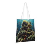 PPTHSNVB Biodiversity Sac fourre-tout en toile réutilisable avec poignées pour femme