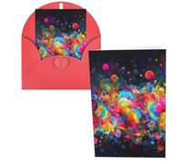PPTHSNVB Cartes de vœux avec enveloppe, cartes vierges, belles et colorées, carte de remerciement amusante 10,2 x 15,2 cm, carte d'anniversaire « Get Well » vierges pour mariage, enseignants