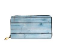 PPTHSNVB Colorful Candy Portefeuille pour femme Grande capacité Porte-cartes de crédit Fermeture Éclair Pochette de voyage pour femme, Bois bleu, Taille unique, Classique