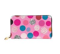 PPTHSNVB Crazy Polka Dots Portefeuille pour femme Grande capacité Porte-cartes de crédit Fermeture Éclair Pochette de voyage pour femme, Crazy Polka Dots, Taille unique, Classique
