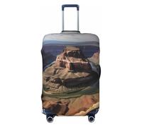PPTHSNVB Grand Canyon Arizona Housse de bagage élastique anti-poussière anti-rayures épaisse lavable pour bagages de 45,7 à 81,3 cm, Noir , M