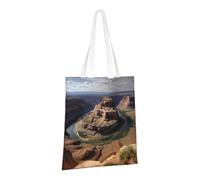 PPTHSNVB Grand Canyon Arizona Sac fourre-tout en toile réutilisable avec poignées pour femme