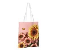 PPTHSNVB Grand sac fourre-tout en toile de tournesol réutilisable avec poignées pour femme