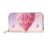 PPTHSNVB Hot Air Balloon Portefeuille pour femme Grande capacité Porte-cartes de crédit Fermeture Éclair Pochette de téléphone Sac à main de voyage pour femme, Montgolfière., Taille unique, Classique