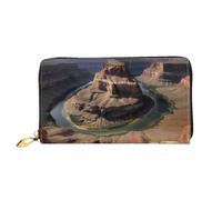 PPTHSNVB Hot Air Balloon Portefeuille pour femme Grande capacité Porte-cartes de crédit Fermeture Éclair Pochette de téléphone Sac à main de voyage pour femme, Grand Canyon Arizona, Taille unique