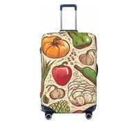 PPTHSNVB Housse de bagage élastique pour valise, protection contre la poussière, anti-rayures, épaisse, lavable, convient aux bagages de 45,7 à 81,3 cm, Noir , M