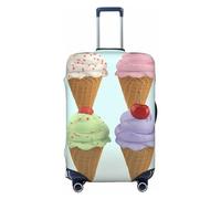 PPTHSNVB Housse de bagage en forme de cônes de crème glacée pour valise, housse de protection élastique, résistante à la poussière, anti-rayures, épaisse, lavable, convient aux bagages de 45,7 à 81,3