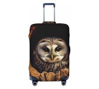 PPTHSNVB Housse de bagage en forme de hibou avec trou d'arbre pour valise, housse de protection élastique, résistante à la poussière, anti-rayures, épaisse, lavable, convient aux bagages de 45,7 à