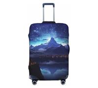 PPTHSNVB Housses de bagage fantastiques pour valise, housse élastique de protection contre la poussière, anti-rayures, épaisse, lavable, convient aux bagages de 45,7 à 81,3 cm, Noir , M