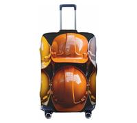 PPTHSNVB Housses de bagages de chantier pour valise, housse de protection élastique, anti-poussière, anti-rayures, housse de bagage de voyage épaisse, lavable pour bagages de 45,7 à 81,3 cm, Noir , S