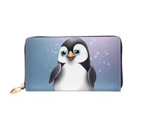 PPTHSNVB Ice Cream Portefeuille pour femme Grande capacité Porte-cartes de crédit Fermeture Éclair Pochette de voyage pour femme, I Love Penguins, Taille unique, Classique